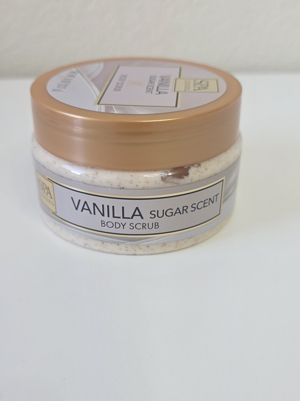 Spa Luxury Vanilla Sugar Scent Body Scrub 8 oz Ultra Rich Exfoliating - Picture 3 of 4